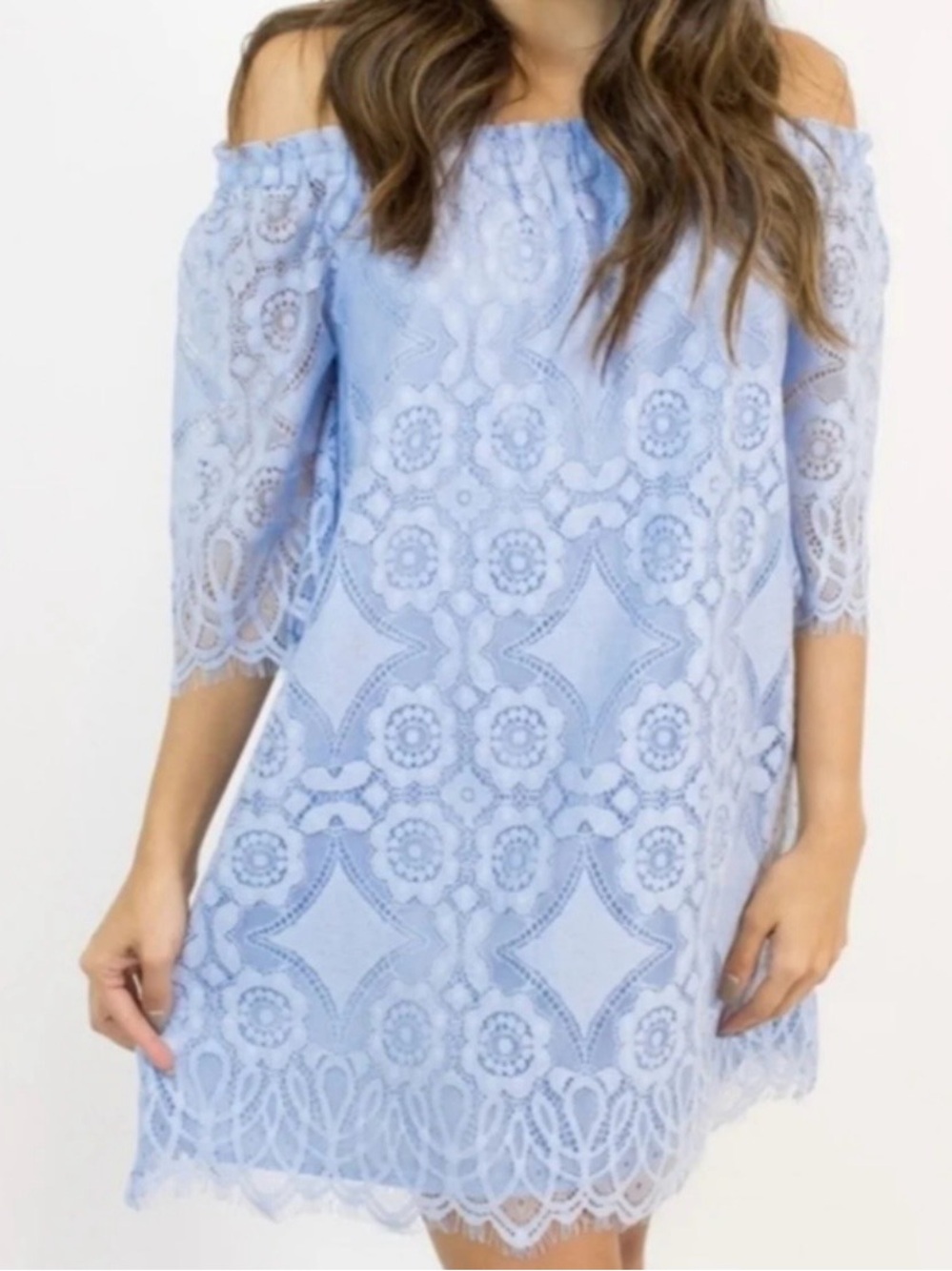 BB Dakota Lace Off-Shoulder Dress